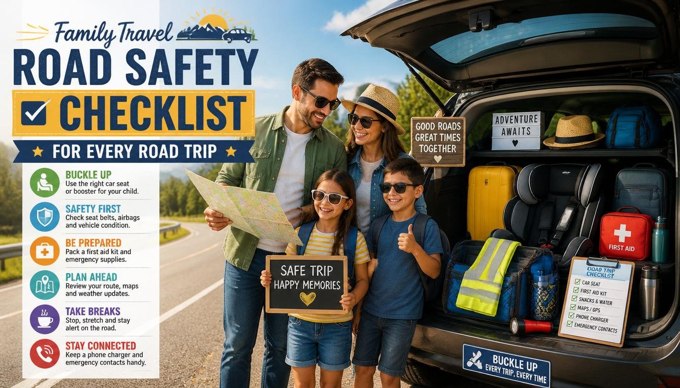 Family Travel Road Safety Checklist for Every Road Trip